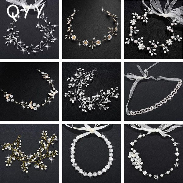 fashion wedding headbands handmade crystal pearls hair vine bridal hair accessories jewelry headpieces for women bride's tiaras, Golden;silver
fashion wedding headbands handmade crystal pearls hair vine bridal hair accessories jewelry headpieces for women bride's tiaras, Golden;silver