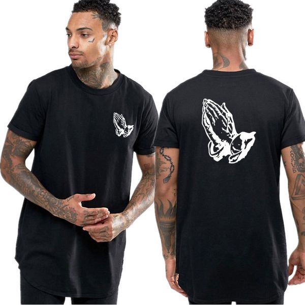 selling hand of prayer hip hop style loose men's short sleeve cotton men's round neck printed t-shirt for men, White;black
selling hand of prayer hip hop style loose men's short sleeve cotton men's round neck printed t-shirt for men, White;black