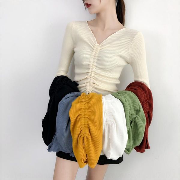 2su7y 2019 новый корейский v-образный вырез трикотажного пассива шнурка плотно 2019 новой корейский t- свитер женского v-образный вырез трик, White;black
2su7y 2019 новый корейский v-образный вырез трикотажного пассива шнурка плотно 2019 новой корейский t- свитер женского v-образный вырез трик, White;black