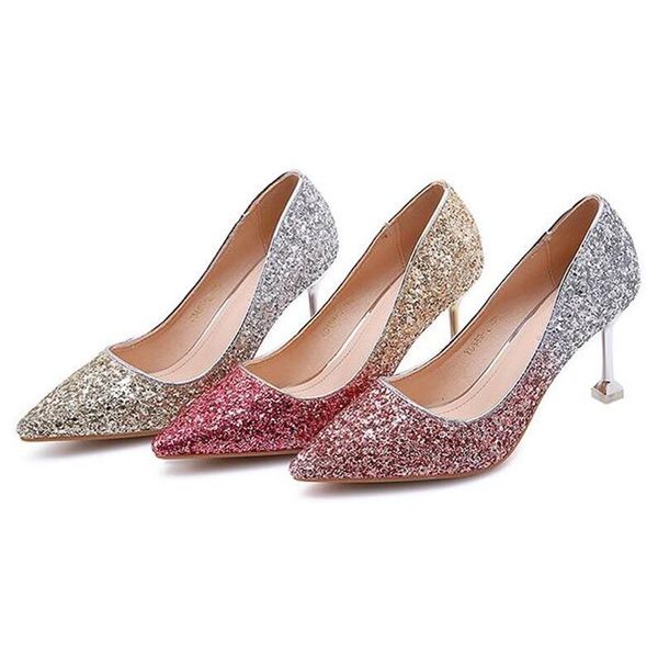 2020 colorful sequin wedding shoes women pumps ladies super high heels fashion party women shoes thin heel 7.5cm zapatos, Black
2020 colorful sequin wedding shoes women pumps ladies super high heels fashion party women shoes thin heel 7.5cm zapatos, Black