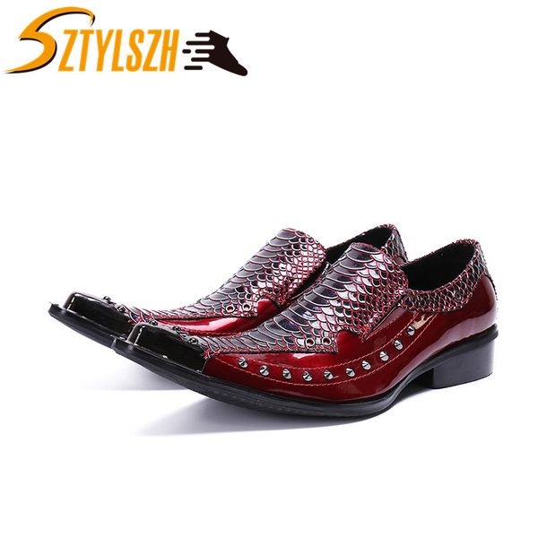 men dress shoes business rivets men snake grain shoes fashion man leather social sapato male oxfords flats wedding shoe, Black
men dress shoes business rivets men snake grain shoes fashion man leather social sapato male oxfords flats wedding shoe, Black
