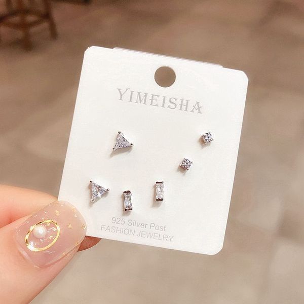 exquisite 3 pairs geometric cubic zircon stud earrings set fashion women party gift jewelry, Golden;silver
exquisite 3 pairs geometric cubic zircon stud earrings set fashion women party gift jewelry, Golden;silver