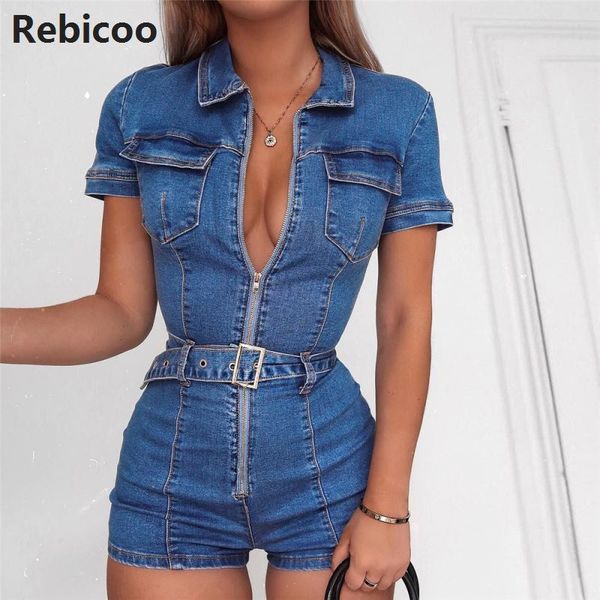 denim jumpsuit women short sleeve turn down collar playsuits shorts jeans rompers with belt streetwear, Black;white
denim jumpsuit women short sleeve turn down collar playsuits shorts jeans rompers with belt streetwear, Black;white