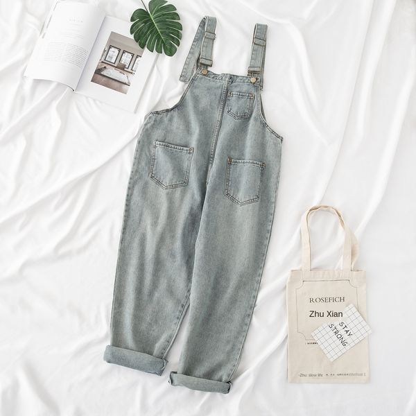 autumn new korean style 200kg fat mm all-match slimming strap denim suspender pants plus sling sling size women's fashion 5595, Blue
autumn new korean style 200kg fat mm all-match slimming strap denim suspender pants plus sling sling size women's fashion 5595, Blue