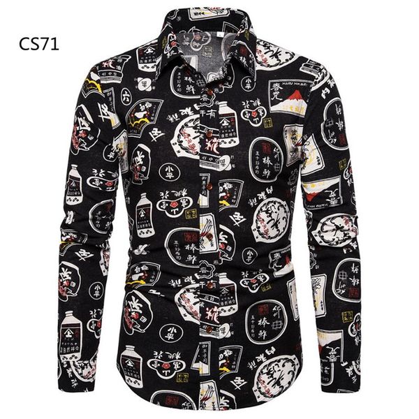 2020 new fashion casual men shirt long sleeve europe style slim fit shirt men cotton floral shirts mens clothes 26, White;black
2020 new fashion casual men shirt long sleeve europe style slim fit shirt men cotton floral shirts mens clothes 26, White;black
