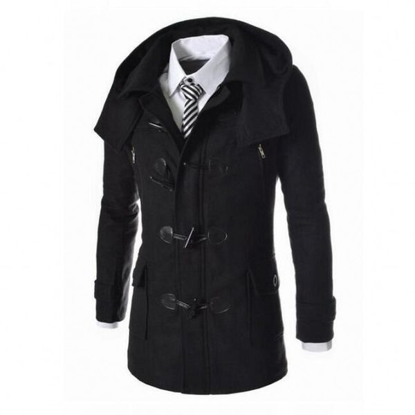 2020 new winter mens woolen coats slim fit casual long overcoats fashion solid detachable hooded outerwear plus size m-3xl, Black
2020 new winter mens woolen coats slim fit casual long overcoats fashion solid detachable hooded outerwear plus size m-3xl, Black