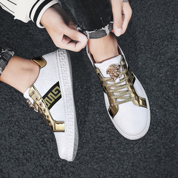 2020 new style new white shoes autumn casual leather mens shoes mens lace-up student shoes breathable mesh fashion personality, Black
2020 new style new white shoes autumn casual leather mens shoes mens lace-up student shoes breathable mesh fashion personality, Black