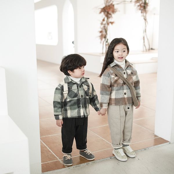 treebibi2019 winter fried chicken thick velvet children's clothing woolen plaid children's clothing shirt men's and women, White;black
treebibi2019 winter fried chicken thick velvet children's clothing woolen plaid children's clothing shirt men's and women, White;black