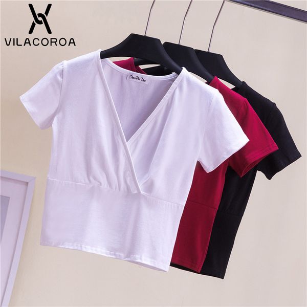 women's t-shirt summer casual t shirt women cotton cropped black v neck short sleeve woman harajuku white tshirt ropa mujer
women's t-shirt summer casual t shirt women cotton cropped black v neck short sleeve woman harajuku white tshirt ropa mujer