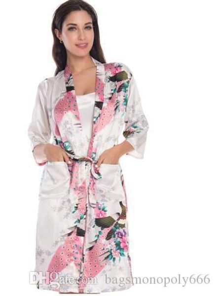 women 2 piece set silk peacock kimono robes lingerie women wedding party bridesmaid robe satin nightgown bathrobe pijam, Black;red
women 2 piece set silk peacock kimono robes lingerie women wedding party bridesmaid robe satin nightgown bathrobe pijam, Black;red