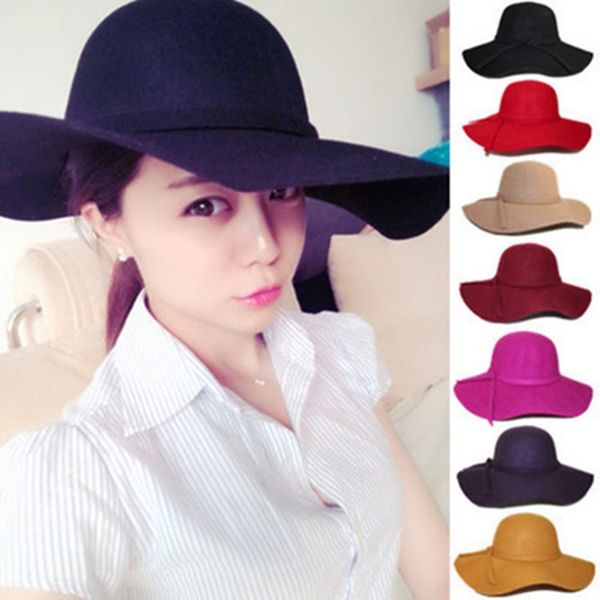autumn woolen big eaves wave edge female female wool women's british style jazz hat korean style sun hat, Blue;gray
autumn woolen big eaves wave edge female female wool women's british style jazz hat korean style sun hat, Blue;gray