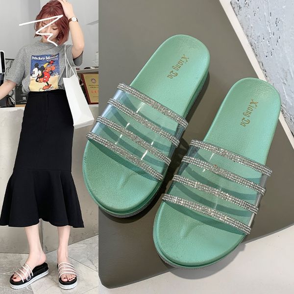 group purchase price and slippers 35 summer new rhinestone muffin women's thick-soled slippers non-slip sandals open toe sandals
group purchase price and slippers 35 summer new rhinestone muffin women's thick-soled slippers non-slip sandals open toe sandals