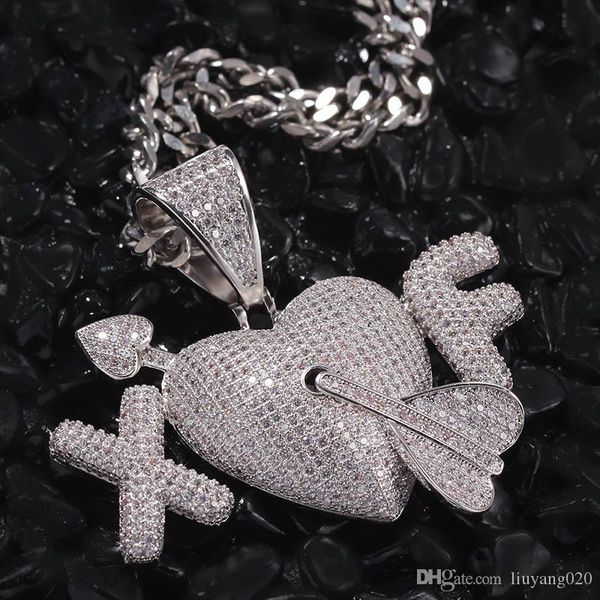 custom name copper heart & 2 letters hip hop pendant chain gold silver bling zirconia men's jewelry
custom name copper heart & 2 letters hip hop pendant chain gold silver bling zirconia men's jewelry