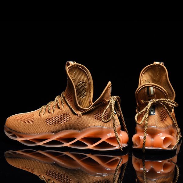 men's running shoes summer flying woven sneakers unique blade sole high-quality cushioning outdoor athletic jogging sport shoes, Black
men's running shoes summer flying woven sneakers unique blade sole high-quality cushioning outdoor athletic jogging sport shoes, Black
