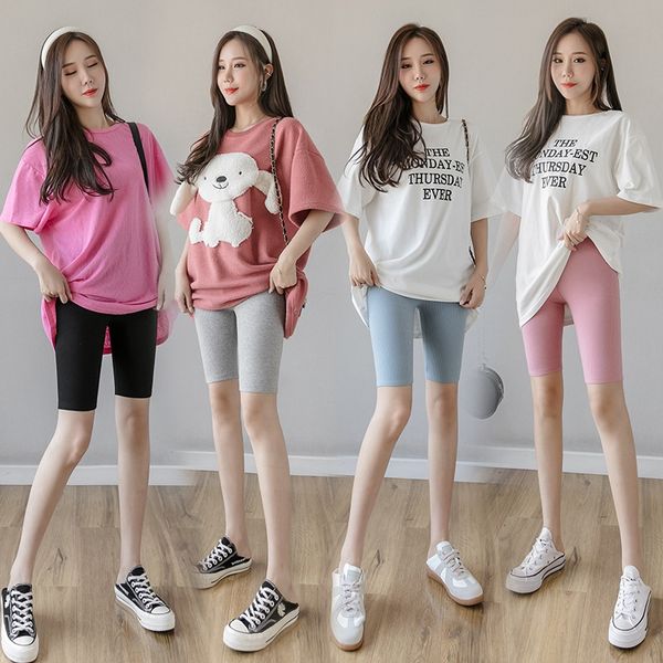 c1r2p threaded five-point leggings women's outer tight pants shorts and tight pants wear new summer extra-large anti-exposure all-match, Black 
c1r2p threaded five-point leggings women's outer tight pants shorts and tight pants wear new summer extra-large anti-exposure all-match, Black