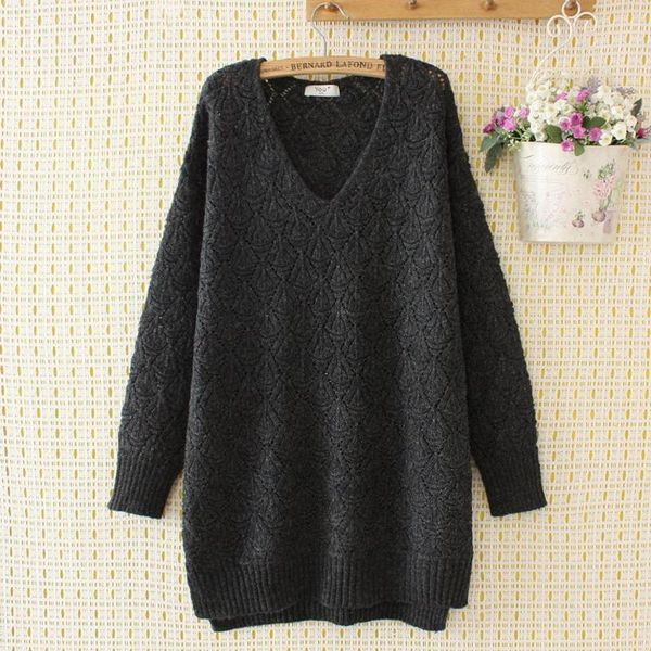 plus size wool hollow out v-neck loose women sweaters 2020 new autumn winter knitted pullovers female navy gray khaki, White;black
plus size wool hollow out v-neck loose women sweaters 2020 new autumn winter knitted pullovers female navy gray khaki, White;black