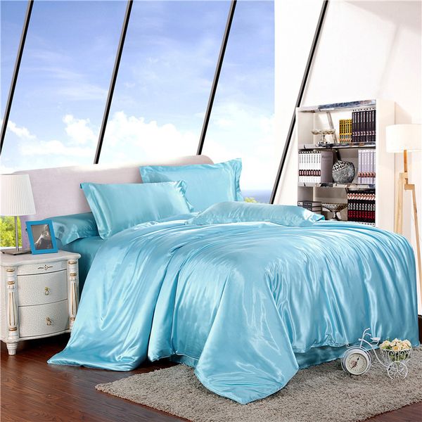 ice silk four-piece four-piece solid color silk satin bed hat bedding wholesale four-piece factory sheet
ice silk four-piece four-piece solid color silk satin bed hat bedding wholesale four-piece factory sheet