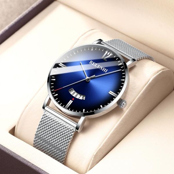 men's quartz wrist watch casual fashion men's watch ultra-thin automatic waterproof calendar luxury gift male man clock, Slivery;brown
men's quartz wrist watch casual fashion men's watch ultra-thin automatic waterproof calendar luxury gift male man clock, Slivery;brown