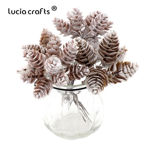 lucia crafts 1bunch/lot pine cones bouquet for christmas decor handmade wreath garland floral craft artificial plants a0801
lucia crafts 1bunch/lot pine cones bouquet for christmas decor handmade wreath garland floral craft artificial plants a0801