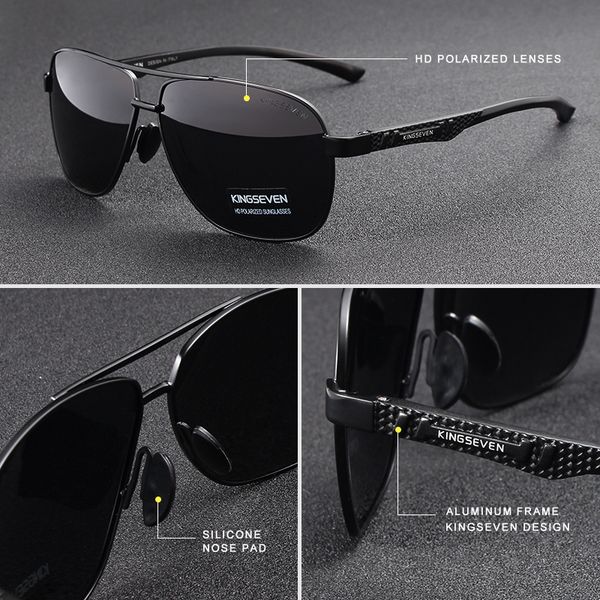 kingseven 2020 brand aluminum sunglasses polarized uv400 mirror male sun glasses women for men oculos de sol, White;black
kingseven 2020 brand aluminum sunglasses polarized uv400 mirror male sun glasses women for men oculos de sol, White;black