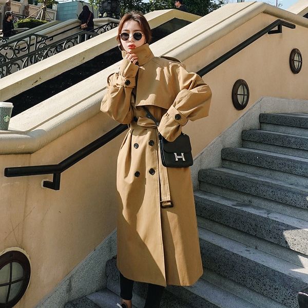 korean dongdaemun fashionable long back waist trench windbreaker windbreaker coat windbreaker2020 spring new women's lazy wind coat, Tan;black
korean dongdaemun fashionable long back waist trench windbreaker windbreaker coat windbreaker2020 spring new women's lazy wind coat, Tan;black