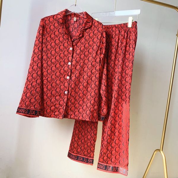 zu9qf pajamas women's autumn ice trousers pajamas silk long sleeve trousers large size printing thin imitation silk two-piece suit home, Blue;red
zu9qf pajamas women's autumn ice trousers pajamas silk long sleeve trousers large size printing thin imitation silk two-piece suit home, Blue;red