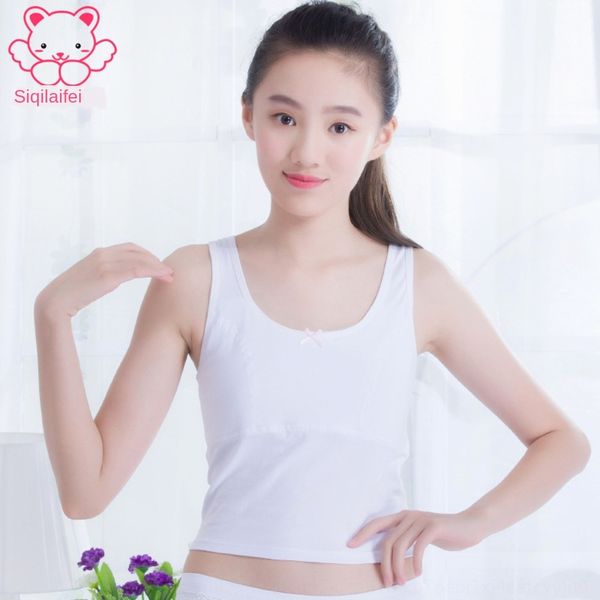 n8qtw girls' developmental 9-12-13-15 underwear vest years old junior high school students summer students children wide shoulder vest, White
n8qtw girls' developmental 9-12-13-15 underwear vest years old junior high school students summer students children wide shoulder vest, White