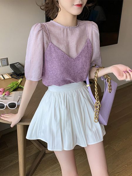 women tracksuit 2020 summer new round neck short-sleeved shirt vest suspender suit women two piece outfits, Gray
women tracksuit 2020 summer new round neck short-sleeved shirt vest suspender suit women two piece outfits, Gray
