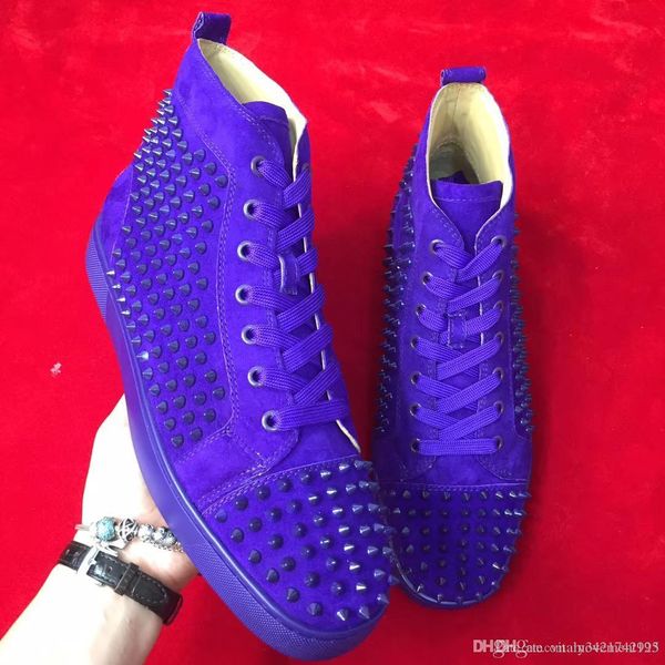 2019 бесплатная доставка марка red bottom sneaker человек женщина синий замша шипы партии открытый высокий top прогулки повседневная обувь о, Black
2019 бесплатная доставка марка red bottom sneaker человек женщина синий замша шипы партии открытый высокий top прогулки повседневная обувь о, Black
