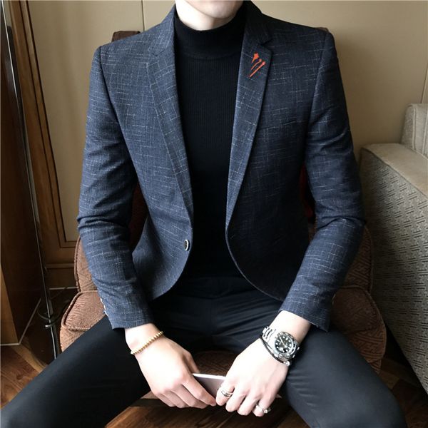 men's suits & blazers suit fashion young age season cultivate one's morality type handsome male leisure coat, White;black
men's suits & blazers suit fashion young age season cultivate one's morality type handsome male leisure coat, White;black