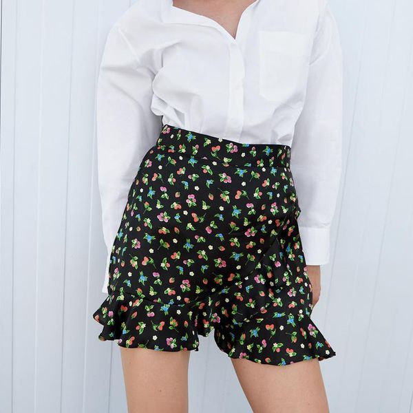 women's shorts elina casual sweet high waisted women fashion cascading short elegant printed female ladies gj, White;black
women's shorts elina casual sweet high waisted women fashion cascading short elegant printed female ladies gj, White;black