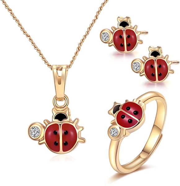 ladybug pendant necklace for advent gift, charms christmas gift 14k gold-filled red and black ladybug pendant necklace rings set jewelry for
ladybug pendant necklace for advent gift, charms christmas gift 14k gold-filled red and black ladybug pendant necklace rings set jewelry for