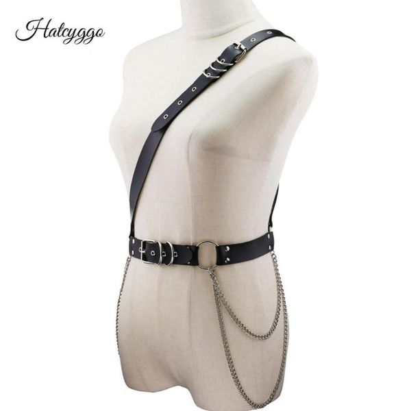 hatcyggo chain belt for women leather shoulder harness ladies belt punk body bondage cage sculpting harness waisband strap belts, Black;brown
hatcyggo chain belt for women leather shoulder harness ladies belt punk body bondage cage sculpting harness waisband strap belts, Black;brown