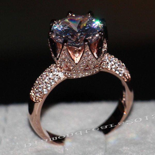 wholesale fashion jewelry 925 sterling silver rose gold plated simulated diamond wedding women band crown ring gift size 5-11, Slivery;golden
wholesale fashion jewelry 925 sterling silver rose gold plated simulated diamond wedding women band crown ring gift size 5-11, Slivery;golden