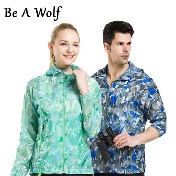 be a wolf summer hiking jackets women & men waterproof sun-protective camouflage outdoor cycling running sport cloth skin sk310, Blue;black
be a wolf summer hiking jackets women & men waterproof sun-protective camouflage outdoor cycling running sport cloth skin sk310, Blue;black