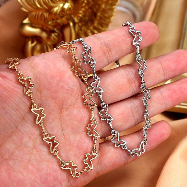 flatfoosie simple hollow butterfly choker necklace for women gold silver color clavicle chain necklace boho fashion jewelry gift
flatfoosie simple hollow butterfly choker necklace for women gold silver color clavicle chain necklace boho fashion jewelry gift