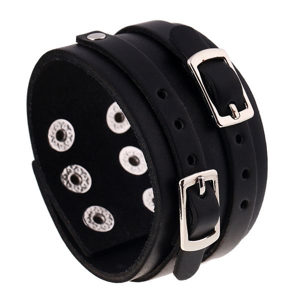 2020 wide wrap bracelets for men genuine leather bangle wristband double layer belt buckle snap button bracelet, Golden;silver
2020 wide wrap bracelets for men genuine leather bangle wristband double layer belt buckle snap button bracelet, Golden;silver