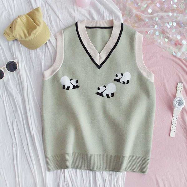 women's sweaters spring women cute panda jacquard vest waistcoat short coat japanese girls student harajuku soft sister loose v-neck, White;black
women's sweaters spring women cute panda jacquard vest waistcoat short coat japanese girls student harajuku soft sister loose v-neck, White;black