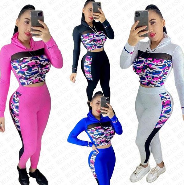 women tracksuit designer camouflage print outfit mesh patchwork hoodies hooded pants leggings two piece set fashion sweatsuit new d72811, White
women tracksuit designer camouflage print outfit mesh patchwork hoodies hooded pants leggings two piece set fashion sweatsuit new d72811, White