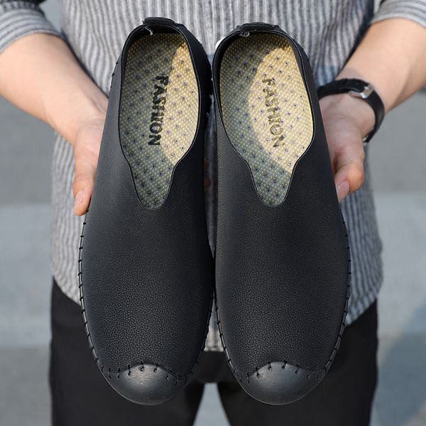 leather casual men shoes breathable men's loafers waterproof flats soft shoes for men fashion male footwear big siz, Black
leather casual men shoes breathable men's loafers waterproof flats soft shoes for men fashion male footwear big siz, Black