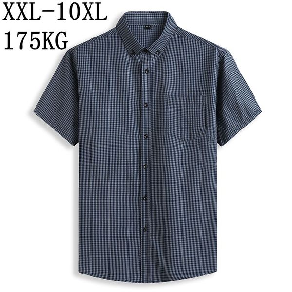 men's casual shirts 10xl 8xl 7xl summer men shirt male dress short sleeve business plaid brand clothing formal social, White;black
men's casual shirts 10xl 8xl 7xl summer men shirt male dress short sleeve business plaid brand clothing formal social, White;black