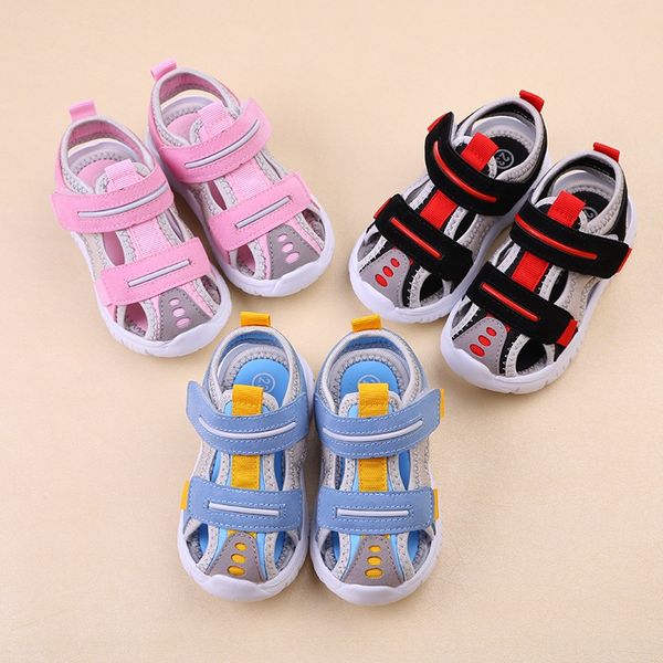 boys' baotou internet celebrity 2020 new shoes children's soft bottom korean style girls' cloth and children's shoes san, Black;red
boys' baotou internet celebrity 2020 new shoes children's soft bottom korean style girls' cloth and children's shoes san, Black;red