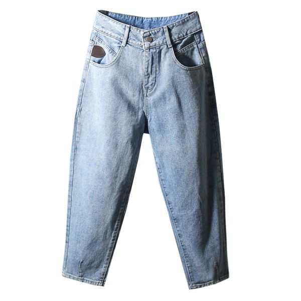2020 new women casual loose jeans boyfriend para mulheres harlan denim pants hole plus size high waist denim jeans ankle length, Blue
2020 new women casual loose jeans boyfriend para mulheres harlan denim pants hole plus size high waist denim jeans ankle length, Blue