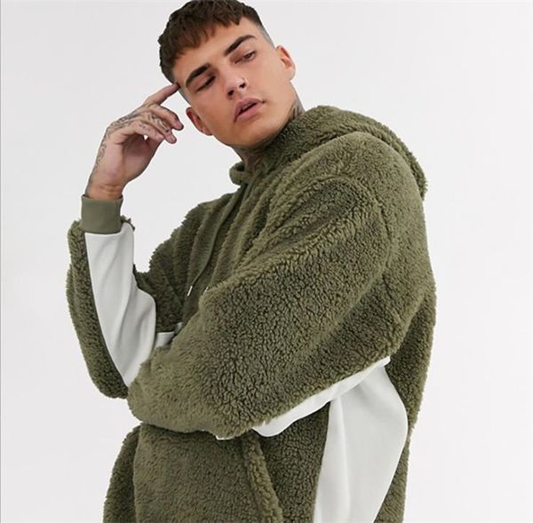 mens lamb wool winter hoodies man hooded neck patchwork pocket high street sport sweatshirts men loose hiphop pullover clothes, Black
mens lamb wool winter hoodies man hooded neck patchwork pocket high street sport sweatshirts men loose hiphop pullover clothes, Black