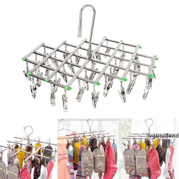 baffect clothes hanger folding drying rack windproof stainless steel 20 / 35 pegs clip hook for socks underwear gloves t200605
baffect clothes hanger folding drying rack windproof stainless steel 20 / 35 pegs clip hook for socks underwear gloves t200605