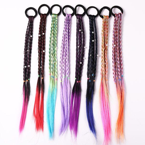 european and american children's colorful headrope, colorful and gradual change wig, twist braid, leather tendon hair circle, Slivery;white
european and american children's colorful headrope, colorful and gradual change wig, twist braid, leather tendon hair circle, Slivery;white