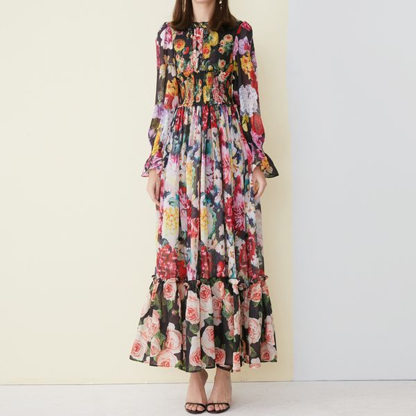 2019 new fashion maxi dress women's long sleeve amazing printed waist elasticated vintage beach chiffon long dr
2019 new fashion maxi dress women's long sleeve amazing printed waist elasticated vintage beach chiffon long dr