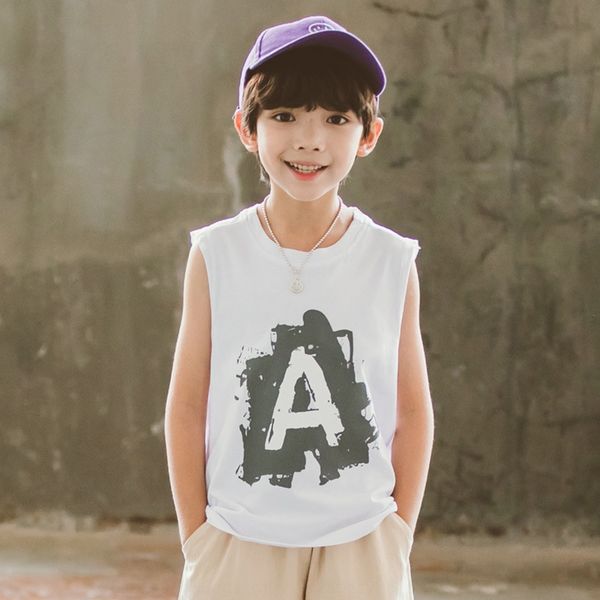 boy's 2020 summer new casual letter printed sleeveless medium and large vest children's fashionable model vest, Blue
boy's 2020 summer new casual letter printed sleeveless medium and large vest children's fashionable model vest, Blue