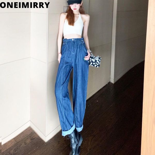 straight high waist jeans women autumn 2020 new dark blue adjustable waist loose korean fashion mom womens clothing denim pants
straight high waist jeans women autumn 2020 new dark blue adjustable waist loose korean fashion mom womens clothing denim pants