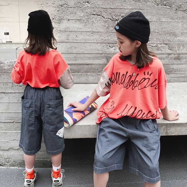 girls' t-shir clothing tong t xu 2020 summer korean style t-shirt new medium and large children's fashionable children's lett, Blue
girls' t-shir clothing tong t xu 2020 summer korean style t-shirt new medium and large children's fashionable children's lett, Blue